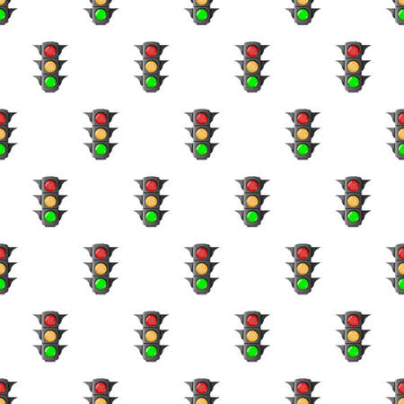 Traffic lights pattern. A device for regulating the movement of vehicles on the road, increases the safety of movement.のイラスト素材