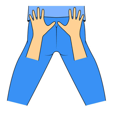 Massage. Yumeiho therapy. Instructions for performing massage techniquesのイラスト素材