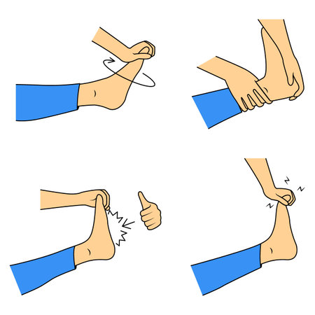 Massage. Yumeiho therapy. Instructions for performing massage techniquesのイラスト素材