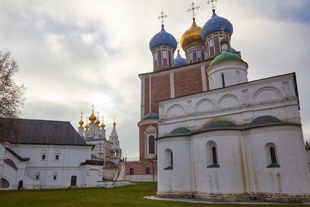 Buildings in the Ryazan Kremlin at autumn