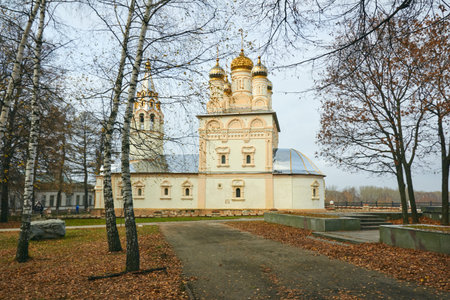 Russian Orthodox Church at autumn