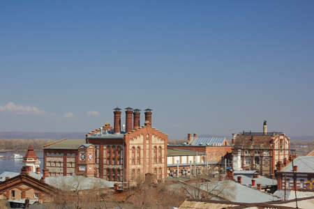 Zhiguli brewery (One of the oldest breweries in Russia. The plant was built in 1881 by an Austrian citizen Alfred von Vakano) in Samara, Samara Oblast, Russia.の写真素材
