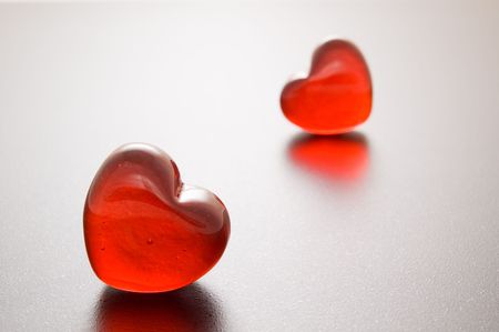 red heartsの写真素材