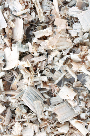 Close-up natural sawdust texture to background