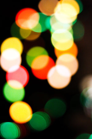 Abstract background of holiday star lights