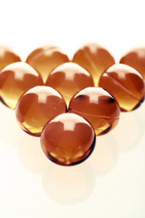 red gel pillsの写真素材