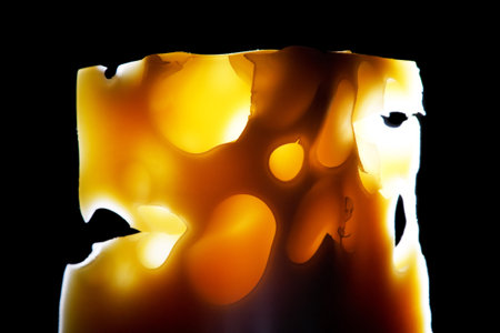 slices of cheeseの写真素材