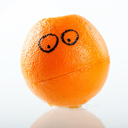 funny orangeの写真素材