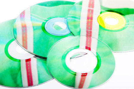 abstract background of DVD's