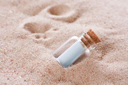 Message in a bottleの写真素材