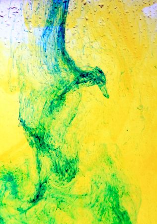 ink in the waterの写真素材