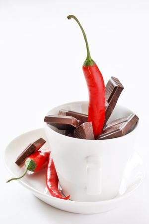  Dark chocolate and chili pepper

の写真素材