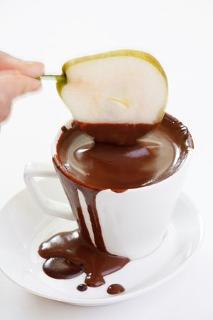 chocolate fondueの写真素材