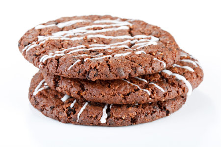 Homemade dark chocolate cookies 