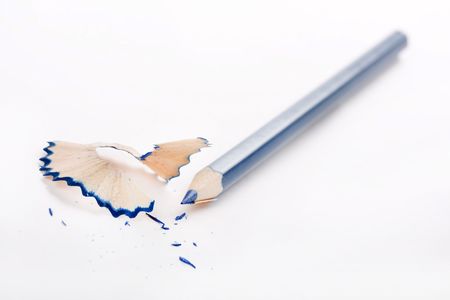   Sharpened pencil and wood shavings
の写真素材