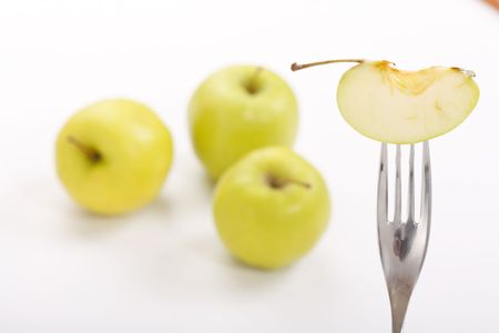 green applesの写真素材