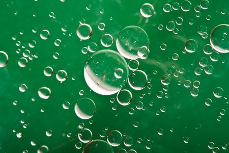 oil drops background with big and small dropsの写真素材
