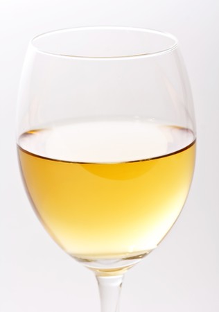 Glass of white wine の写真素材