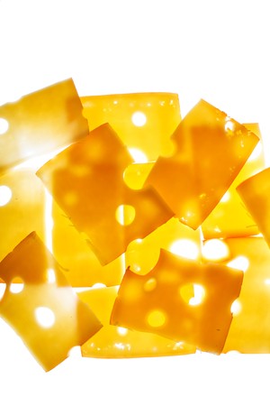 slices of cheese の写真素材