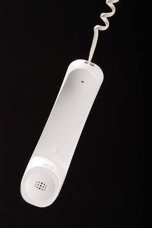 telephone receiver on cord の写真素材