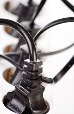 Extension cord with plugs