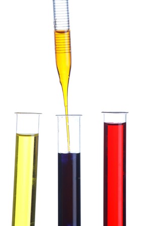 test tubes and dropper の写真素材