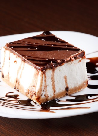 Chocolate cheesecake の写真素材