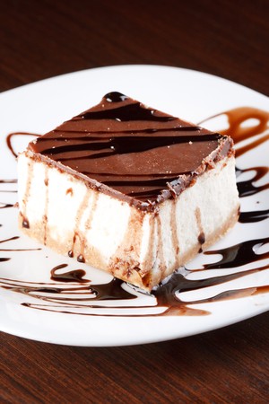 Chocolate cheesecake の写真素材