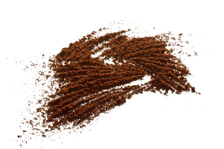 Coffee grains on the white の写真素材