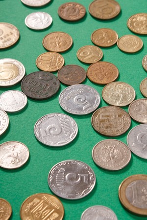 Old Coins of different countries の写真素材