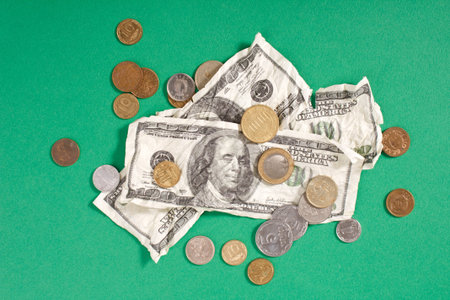 Dollars and coins