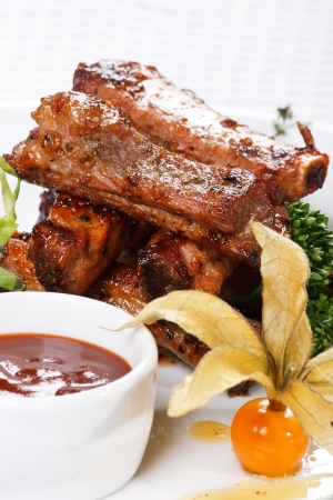 grilled ribs の写真素材