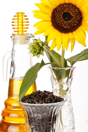 sunflower oil の写真素材