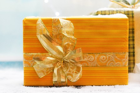 Christmas presents の写真素材