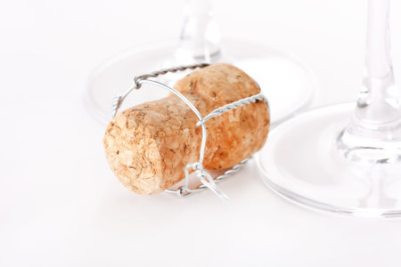 flutes of champagneの写真素材