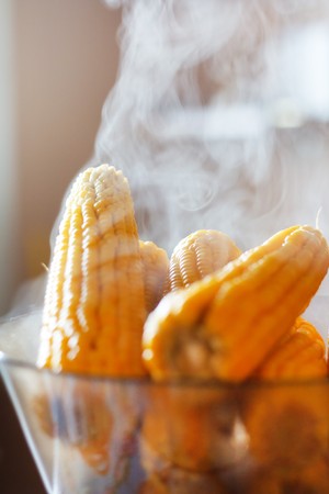 warm cornの写真素材