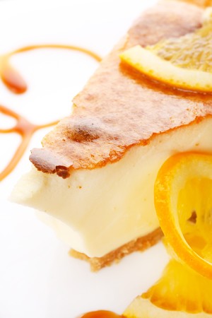 orange cheesecakeの写真素材