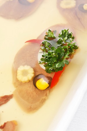 Aspic from meatの写真素材