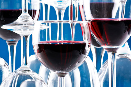 Wine glasses の写真素材