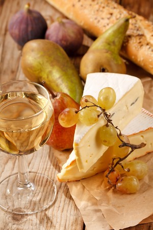 wine and cheese の写真素材