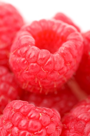 fresh raspberriesの写真素材