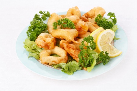 Fried Calamari. の写真素材