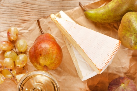 wine and cheese の写真素材