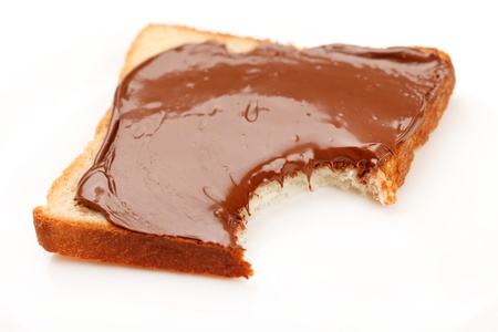 Toast with chocolateの写真素材