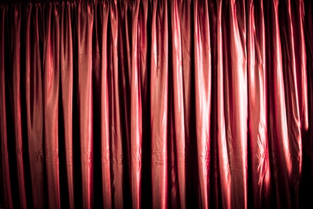 pink curtain の写真素材