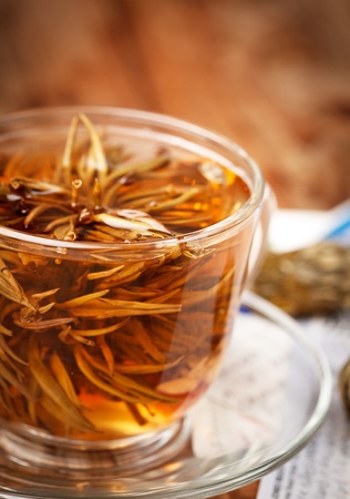 cup of green teaの写真素材