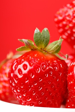 fresh strawberriesの写真素材