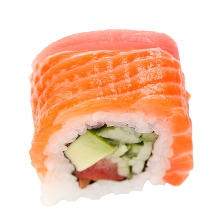 sushi on the whiteの写真素材