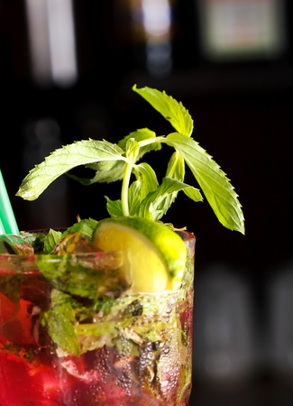 mojito in the barの写真素材