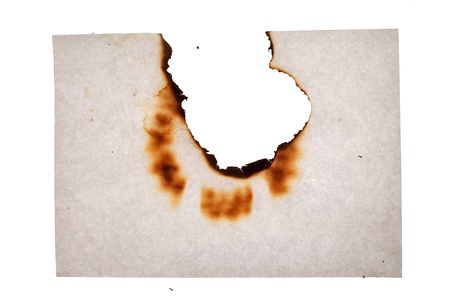 Burn hole in  paper の写真素材